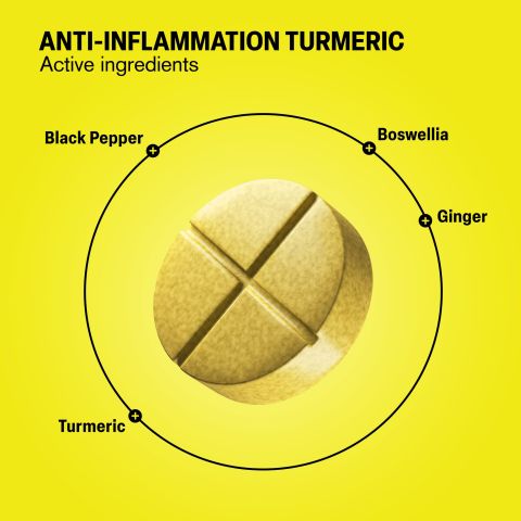 500mg Black Pepper, Boswellia, Turmeric, Ginger Tablets - Spiced Pineapple - Thumbnail 5
