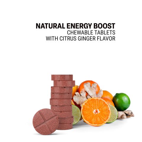 500mg Astragalus, Green Tea, Rhodiola, Panax, Amla Tablets - Citrus Ginger - Thumbnail 4