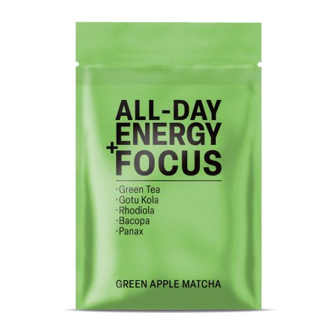 500mg Green Tea, Gotu Kola, Rhodiola, Bacopa, Panax Tablets - Green Apple Matcha - Thumbnail 3