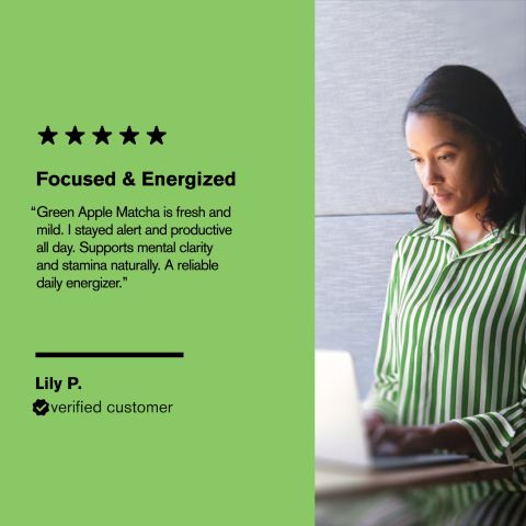 500mg Green Tea, Gotu Kola, Rhodiola, Bacopa, Panax Tablets - Green Apple Matcha - Thumbnail 7