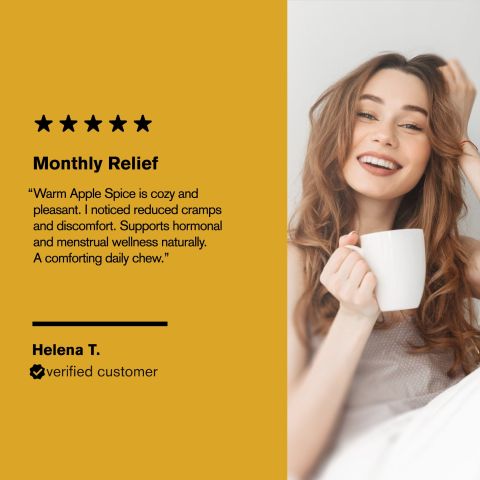 500mg Dong Quai, Shatavari, Turmeric, Ginger, Fennel Tablets - Warm Apple Spice - Thumbnail 7