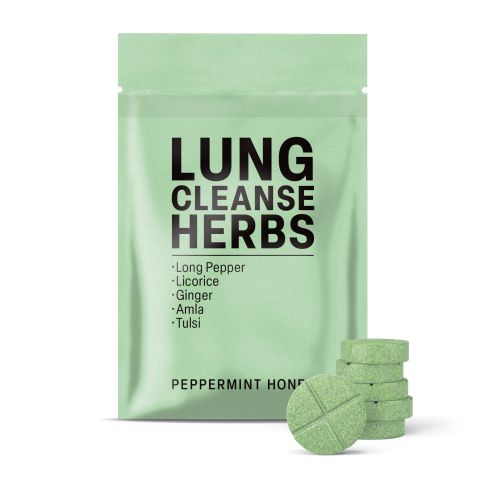 500mg Long Pepper, Licorice, Ginger, Amla, Tulsi Tablets - Peppermint Honey - Thumbnail 2