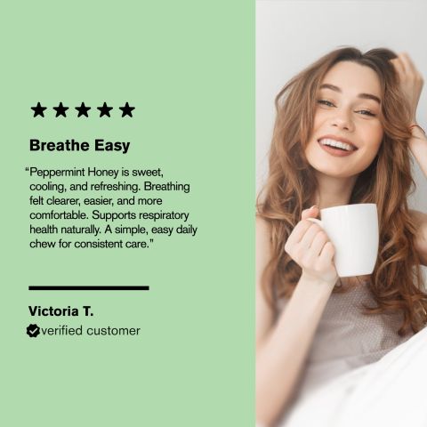 500mg Long Pepper, Licorice, Ginger, Amla, Tulsi Tablets - Peppermint Honey - Thumbnail 7