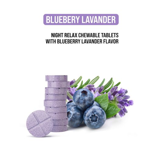 50mg L-Theanine & L-THP Tablets - Blueberry Lavander - Thumbnail 5