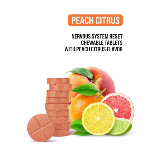 50mg L-Theanine, L-THP, Ashwagandha Tablets - Peach Citrus - Thumbnail 5
